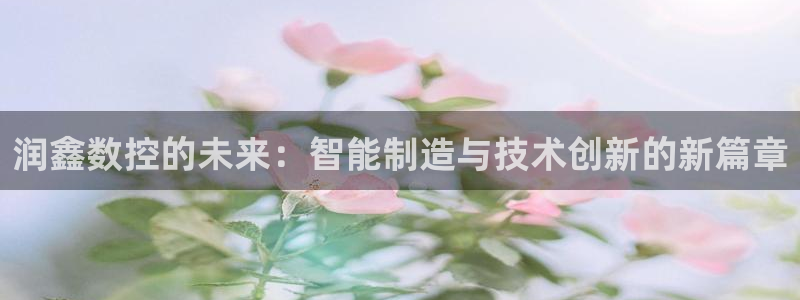 天辰娱乐481928:润鑫数控的未来:智能制造与技术创新的新篇章