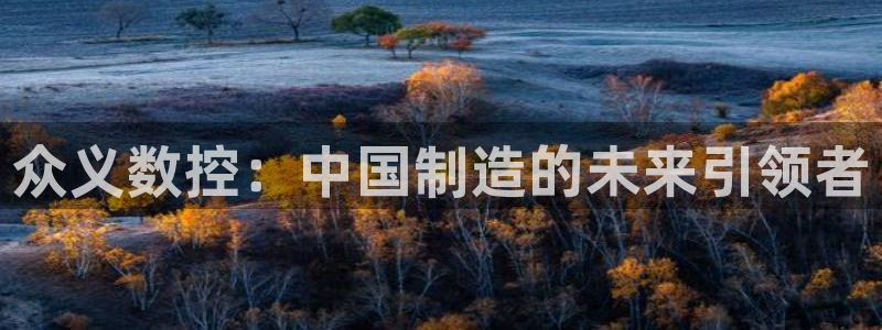 天辰2娱乐:众义数控:中国制造的未来引领者